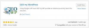 Asenna Geo My WordPress